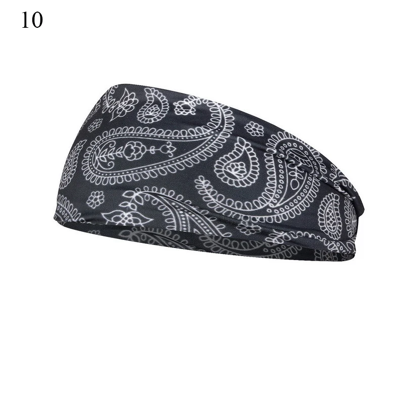 Boho Turbans Yoga Elastic Head Wrap Women Headband Wide Hairbands Headwear Floral Bandanas Fashion Hair Band Accessories YZL05-2