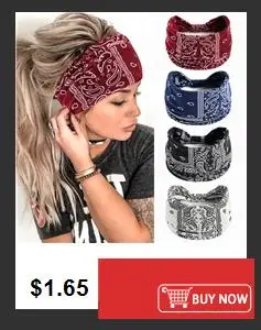 Boho Turbans Yoga Elastic Head Wrap Women Headband Wide Hairbands Headwear Floral Bandanas Fashion Hair Band Accessories YZL05-2