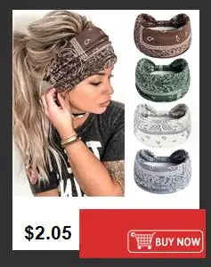 Boho Turbans Yoga Elastic Head Wrap Women Headband Wide Hairbands Headwear Floral Bandanas Fashion Hair Band Accessories YZL05-2