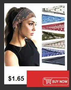 Boho Turbans Yoga Elastic Head Wrap Women Headband Wide Hairbands Headwear Floral Bandanas Fashion Hair Band Accessories YZL05-2