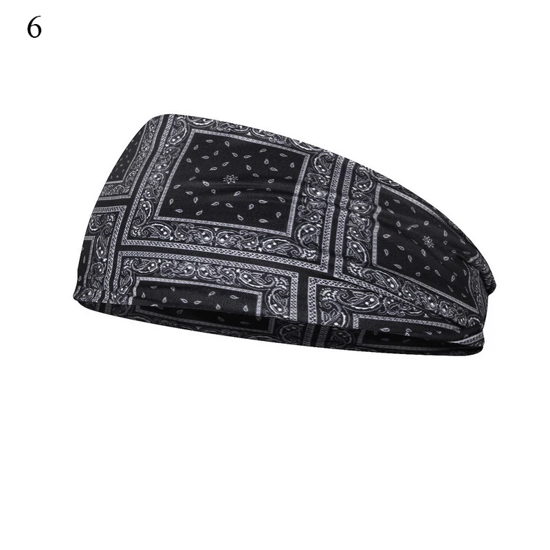Boho Turbans Yoga Elastic Head Wrap Women Headband Wide Hairbands Headwear Floral Bandanas Fashion Hair Band Accessories YZL05-2