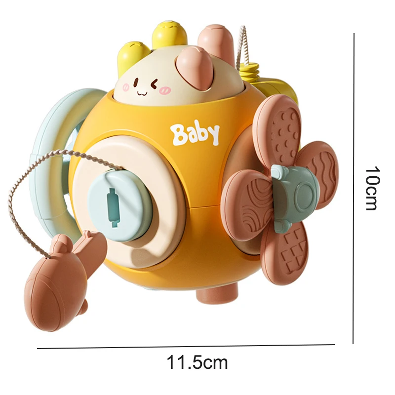Baby Montessori Busy Board Sensory Busy Board Baby Practice Skills Activity Cube Early Educational Travel Toys For Toddlers 1-3