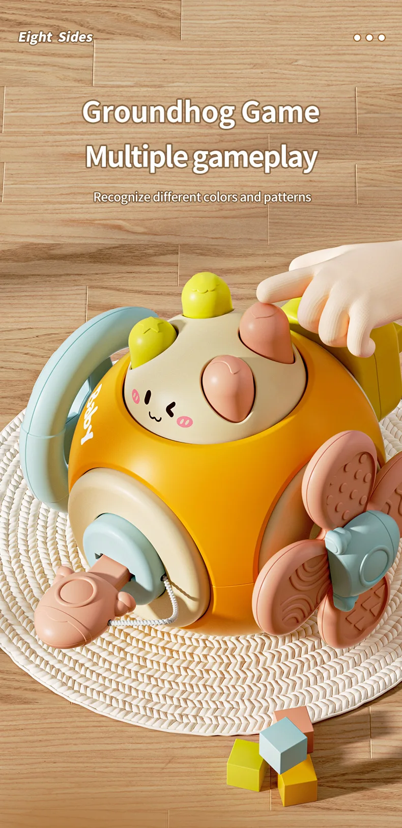 Baby Montessori Busy Board Sensory Busy Board Baby Practice Skills Activity Cube Early Educational Travel Toys For Toddlers 1-3