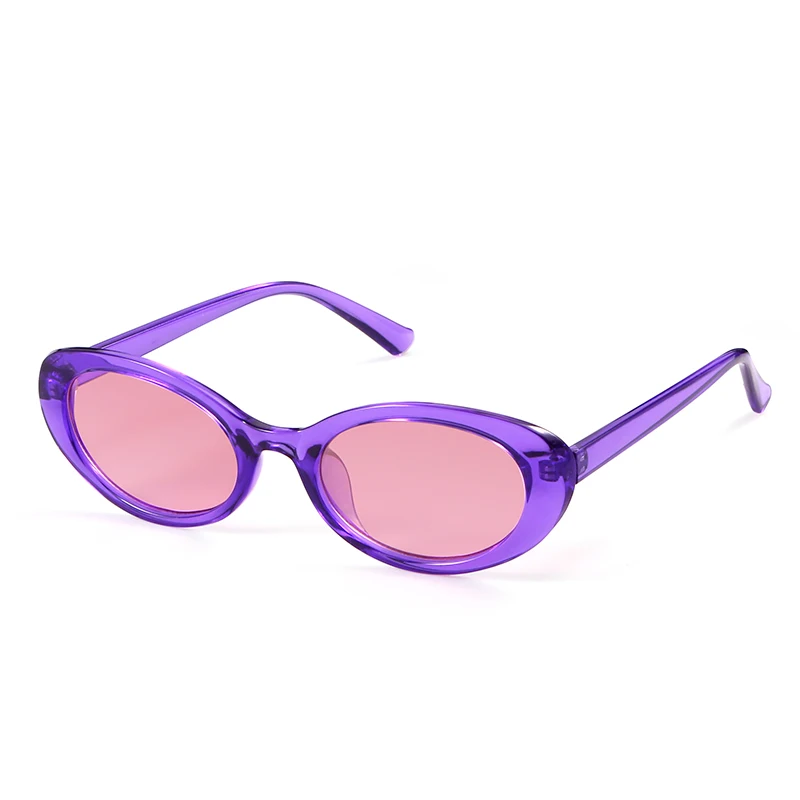 SORVINO Purple Sexy Small Oval Women Men Sunglasses 2024 Fashion Retro Vintage Leopard Colorful Sun Glasses Shade UV400 Eyeglass