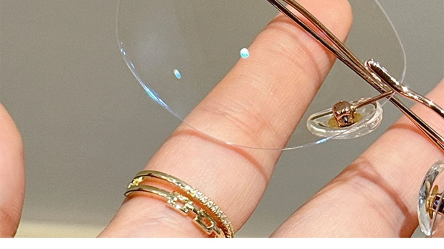 YIMARUILI Ultralight Fashion Cat Eye Rimless Glasses Women Retro Titanium Alloy Retouch Face Optical Prescription Framework 690A