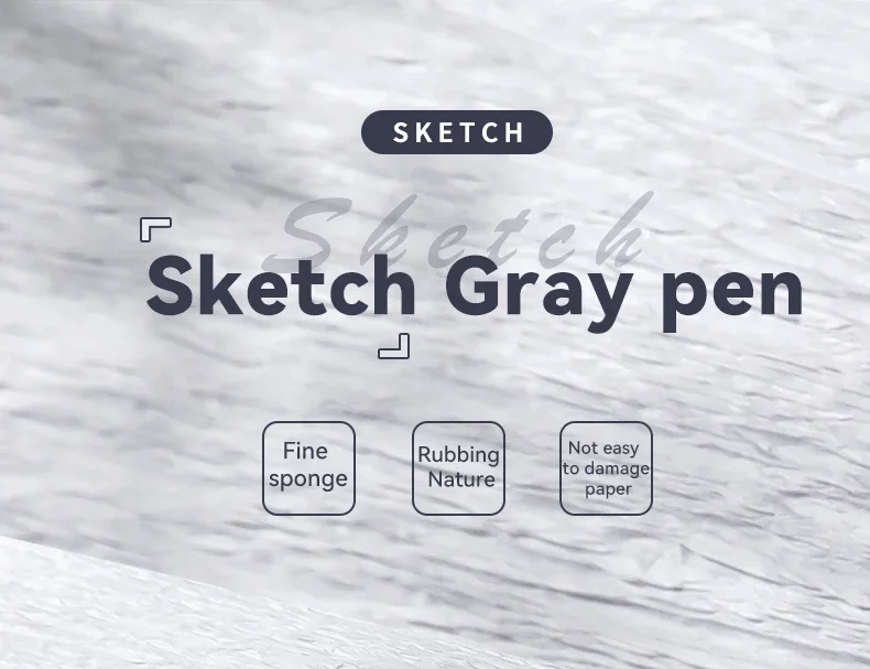 Sketch Pen Brush Artist Blending Pen Washable Rubbing Sponge Wipe Clean Tool Set Reusable Drawing Processing Rendering Eraser