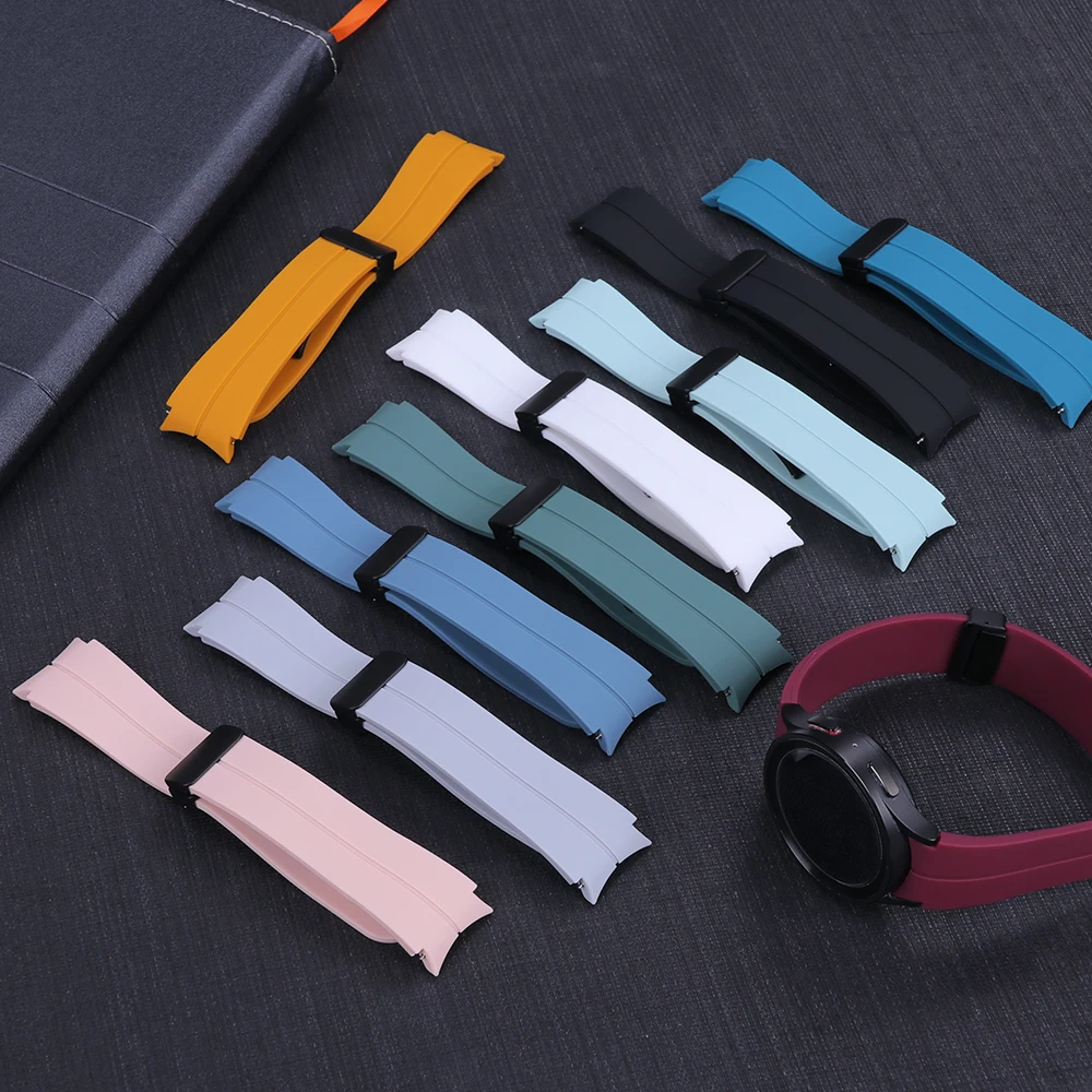 Original Silicone Band For Samsung Galaxy Watch 7 6 5 4 FE 44mm 40mm/5 Pro 45mm Magnetic Bracelet Watch6 Classic 43mm 47mm Strap