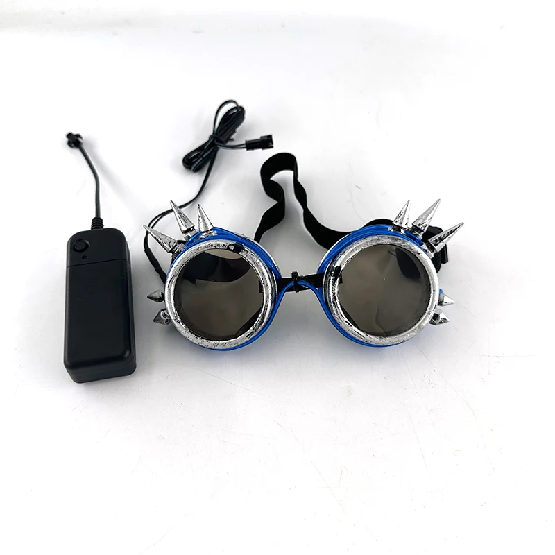 1 pcs Punk Glasses Men Women Costumes Sunglasses Luminous Led Sunglasses Boys Girls Eyewear Halloween Christmas Decor Sunglasses