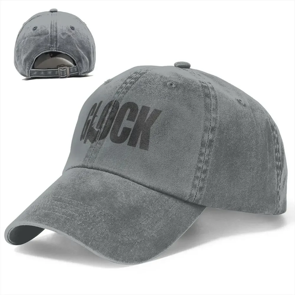 Glock Tactical Shooting Gun Baseball Caps Distressed Denim Snapback Cap Unisex Outdoor All Seasons Travel Unstructured Caps Hat