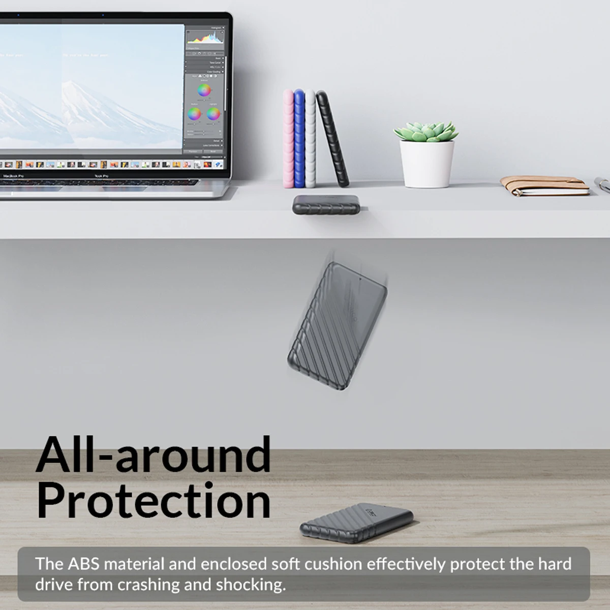 ORICO 2.5" Hard Drive Enclosure 2.5 Inch HDD Case USB Type C SATA 5Gbps for SSD HDD 9.5 7mm External Hard Drive Disk Case for Pc