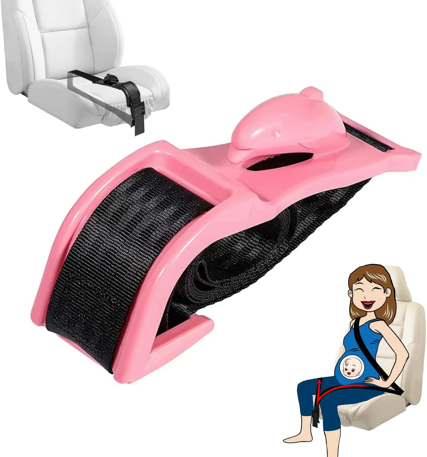 Pregnant Car Seat Belt Adjuster Comfort and Safety for Maternity Moms Belly Pregnancy Seat Belt Pregnant Woman Driving Safe Belt