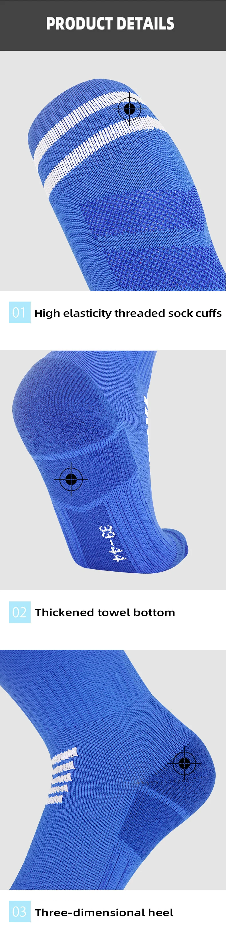 Adult Youth Kids Professional Soccer Socks Football Club Breathable Knee High Training Long Stocking Sports Sock for Boys Girls