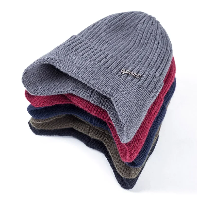 Hot Sale Ear Protection Winter Hats Stylish Soft Beanie Hat For Men Women Classic Knit Earflap Hat Warm Cap With Ears