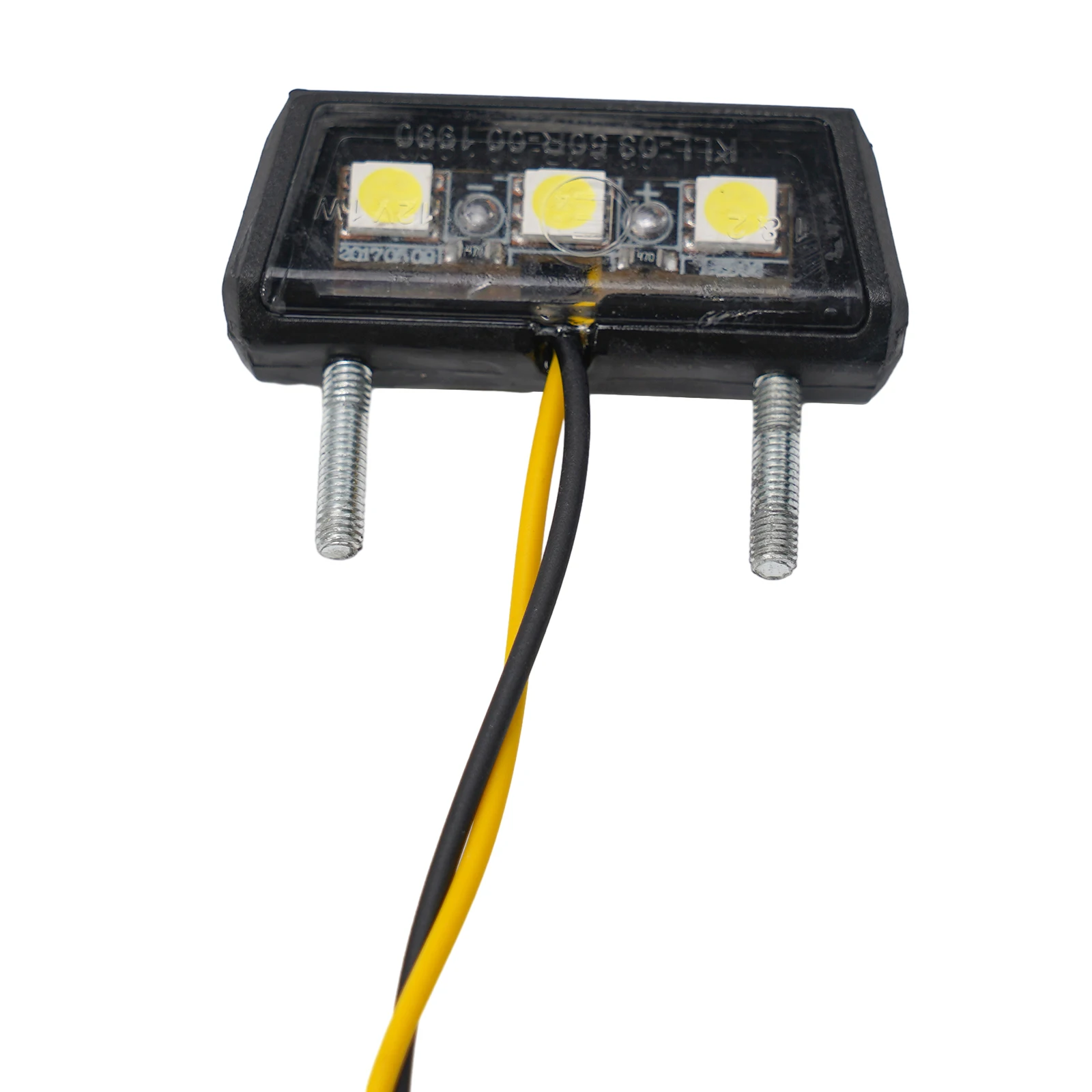 12V Mini Motorcycle LED License Plate Light Motorbike LED Rear Tail Number Light Universal Motorcycle License Plate Lamp