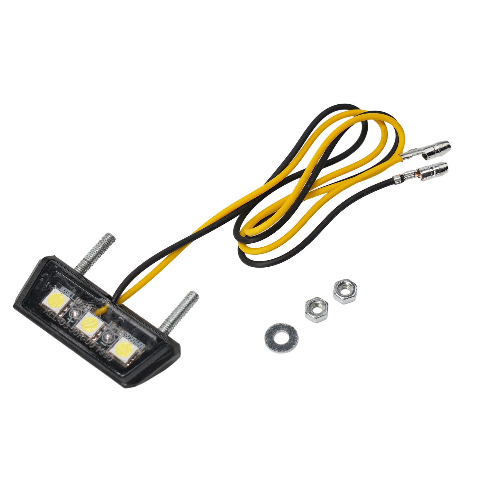 12V Mini Motorcycle LED License Plate Light Motorbike LED Rear Tail Number Light Universal Motorcycle License Plate Lamp