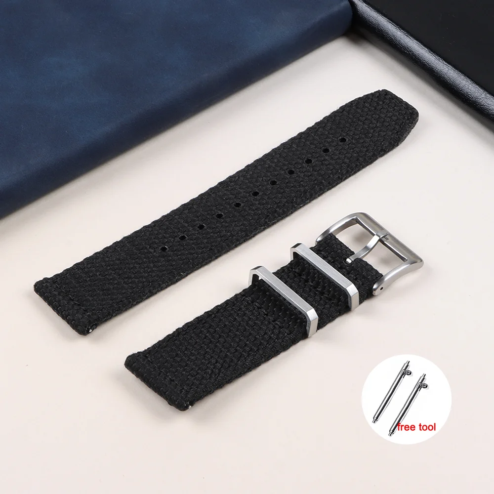 High Quality Nylon Watch Strap 20mm 22mm For Huawei Nylon Canvas WristBand Men Women Soft Sport Waterproof Bracelet Accessories