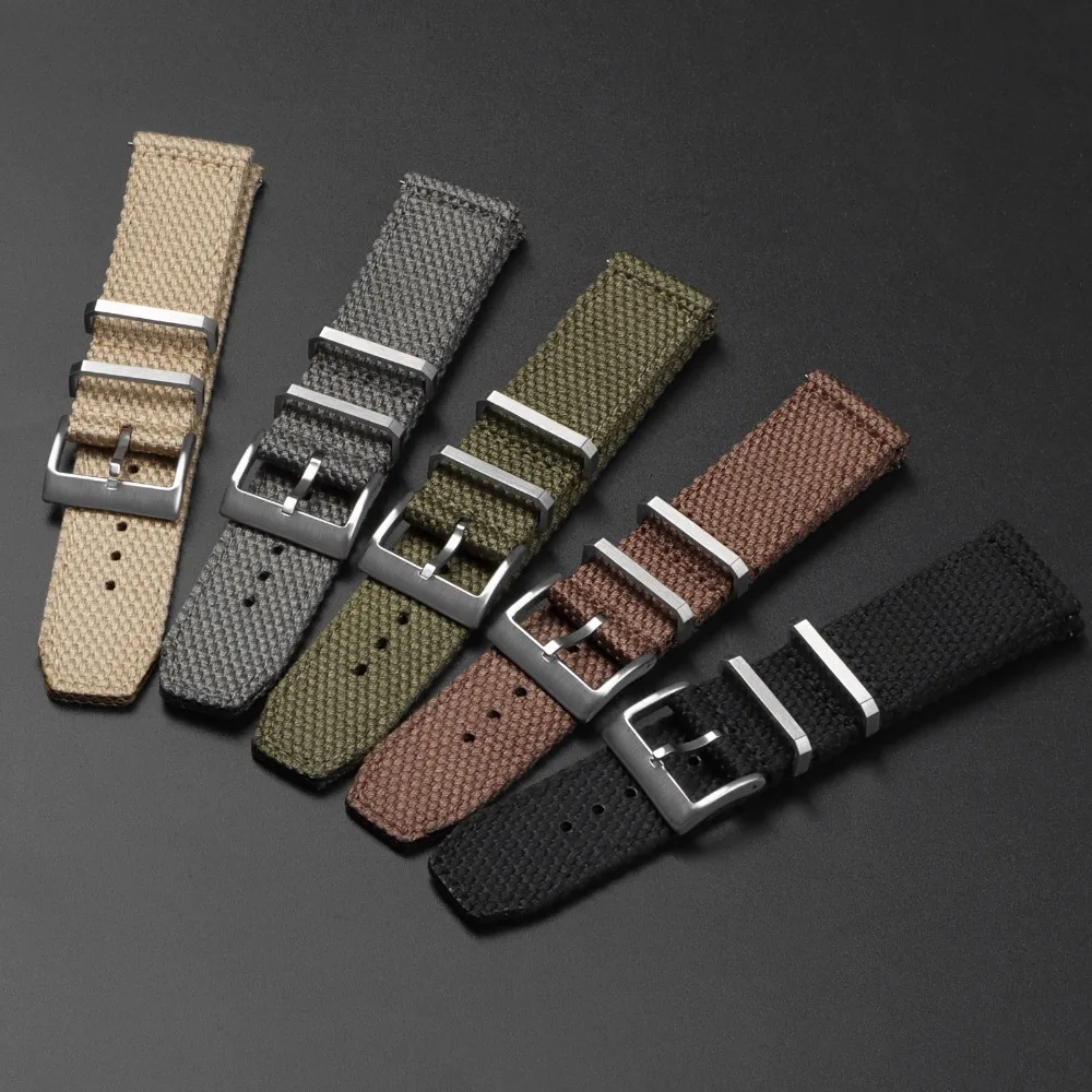 High Quality Nylon Watch Strap 20mm 22mm For Huawei Nylon Canvas WristBand Men Women Soft Sport Waterproof Bracelet Accessories