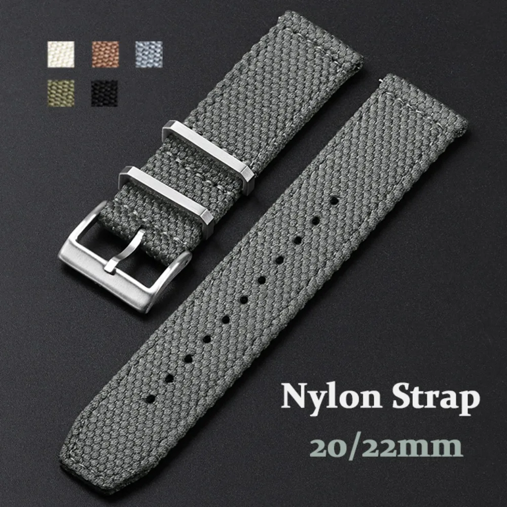 High Quality Nylon Watch Strap 20mm 22mm For Huawei Nylon Canvas WristBand Men Women Soft Sport Waterproof Bracelet Accessories