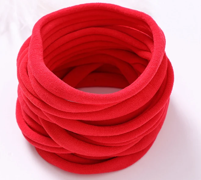 1000pc/lot Super Soft Traceless Stretchy Thin Skinny Nylon Headbands 2.5cm Width Children Baby Girls Kid DIY Thin Nylon Headband