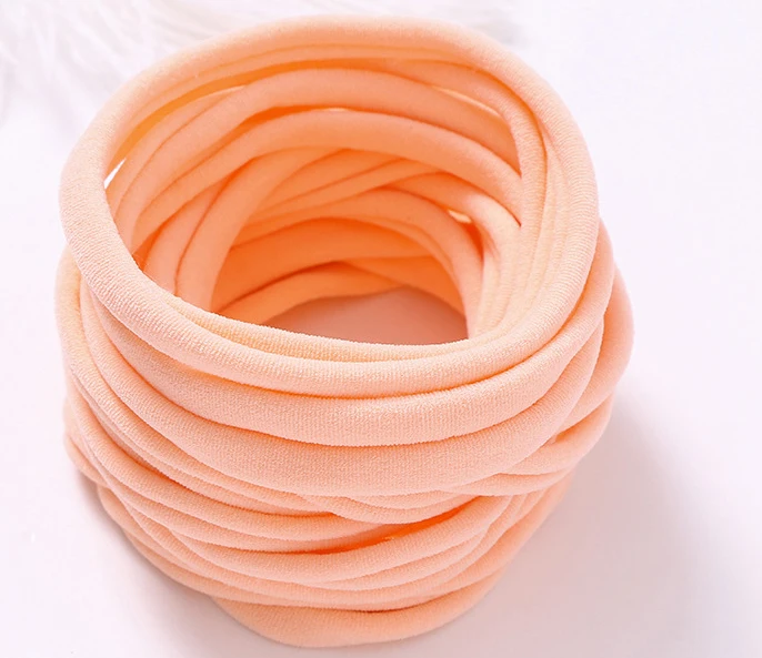 1000pc/lot Super Soft Traceless Stretchy Thin Skinny Nylon Headbands 2.5cm Width Children Baby Girls Kid DIY Thin Nylon Headband