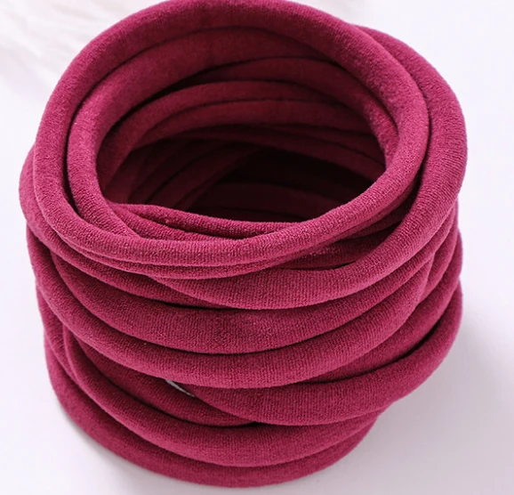 1000pc/lot Super Soft Traceless Stretchy Thin Skinny Nylon Headbands 2.5cm Width Children Baby Girls Kid DIY Thin Nylon Headband