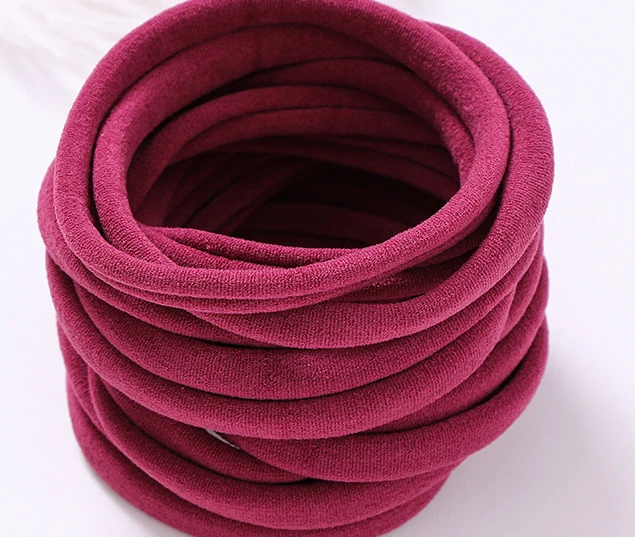 1000pc/lot Super Soft Traceless Stretchy Thin Skinny Nylon Headbands 2.5cm Width Children Baby Girls Kid DIY Thin Nylon Headband