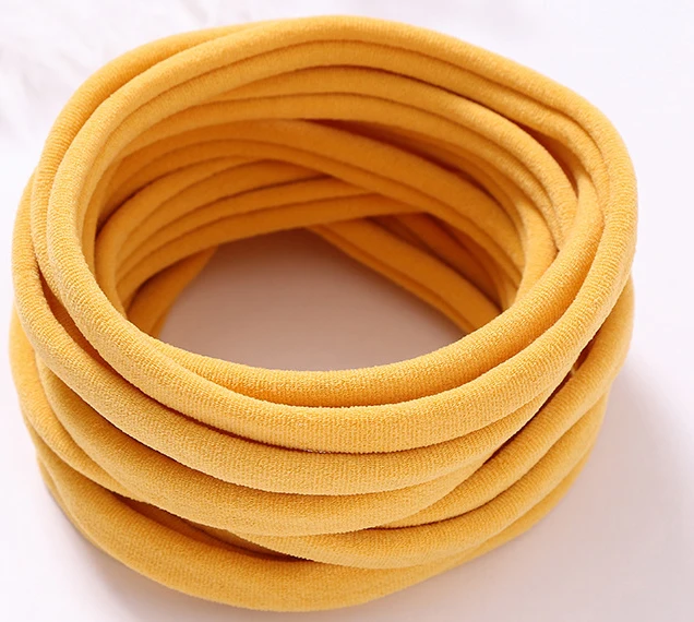 1000pc/lot Super Soft Traceless Stretchy Thin Skinny Nylon Headbands 2.5cm Width Children Baby Girls Kid DIY Thin Nylon Headband