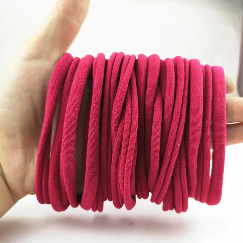1000pc/lot Super Soft Traceless Stretchy Thin Skinny Nylon Headbands 2.5cm Width Children Baby Girls Kid DIY Thin Nylon Headband
