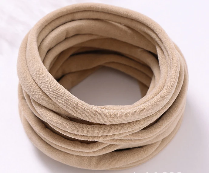1000pc/lot Super Soft Traceless Stretchy Thin Skinny Nylon Headbands 2.5cm Width Children Baby Girls Kid DIY Thin Nylon Headband