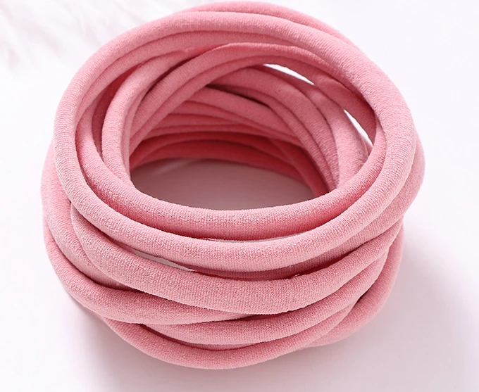 1000pc/lot Super Soft Traceless Stretchy Thin Skinny Nylon Headbands 2.5cm Width Children Baby Girls Kid DIY Thin Nylon Headband