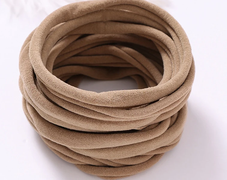 1000pc/lot Super Soft Traceless Stretchy Thin Skinny Nylon Headbands 2.5cm Width Children Baby Girls Kid DIY Thin Nylon Headband