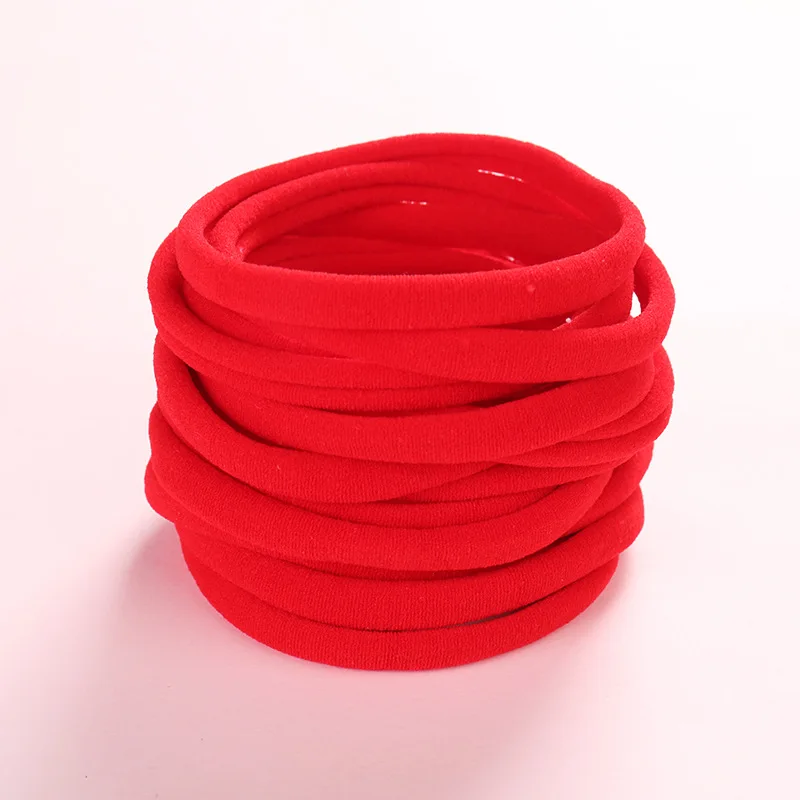 1000pc/lot Super Soft Traceless Stretchy Thin Skinny Nylon Headbands 2.5cm Width Children Baby Girls Kid DIY Thin Nylon Headband