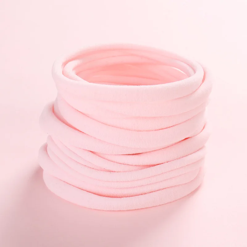 1000pc/lot Super Soft Traceless Stretchy Thin Skinny Nylon Headbands 2.5cm Width Children Baby Girls Kid DIY Thin Nylon Headband