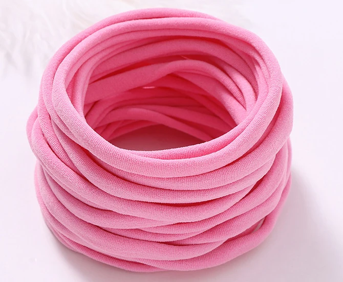 1000pc/lot Super Soft Traceless Stretchy Thin Skinny Nylon Headbands 2.5cm Width Children Baby Girls Kid DIY Thin Nylon Headband