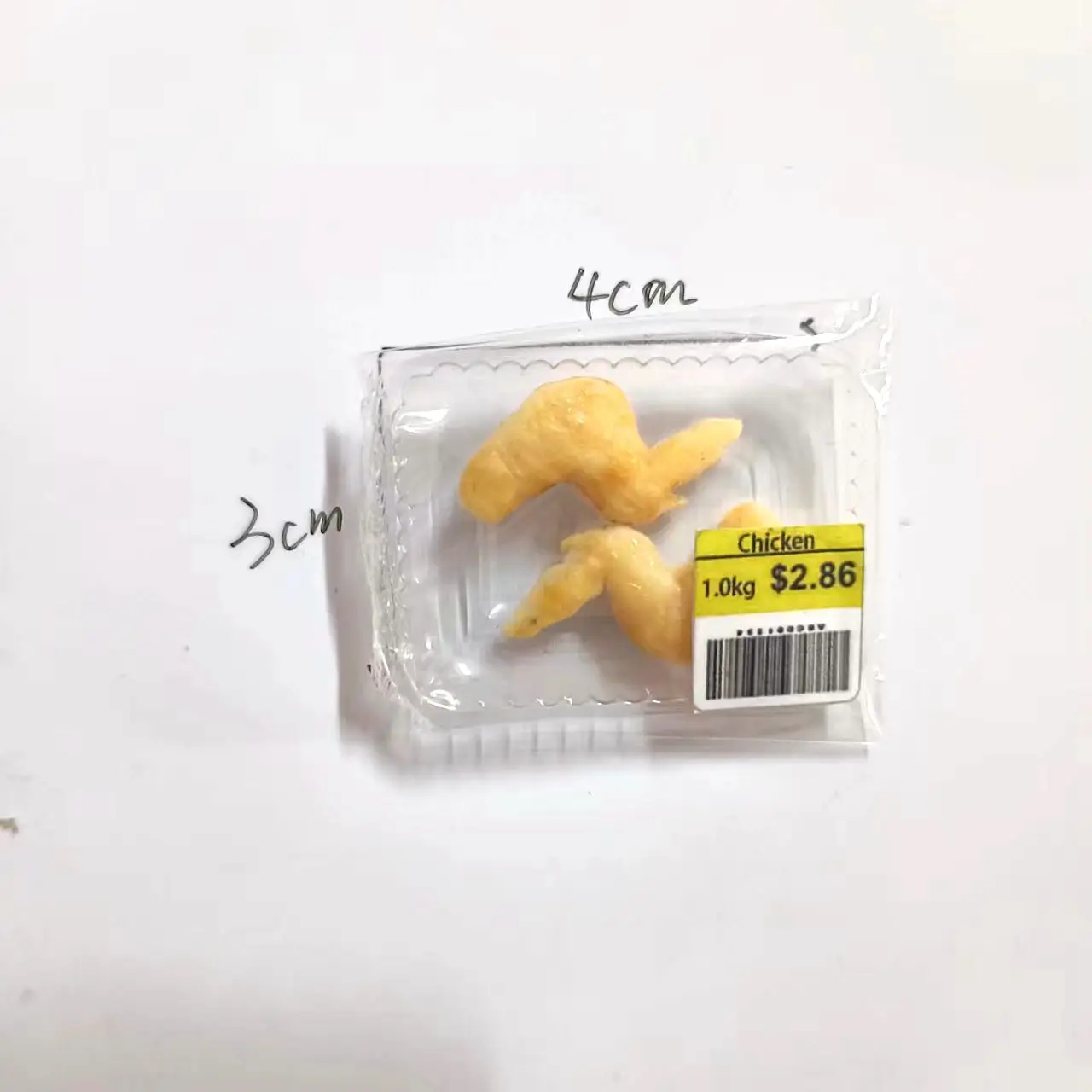 New Miniature Supermarket food simulation beefsteak salmon Bacon beef roll for Doll House Mini Kitchen Birthday/Christmas gifts