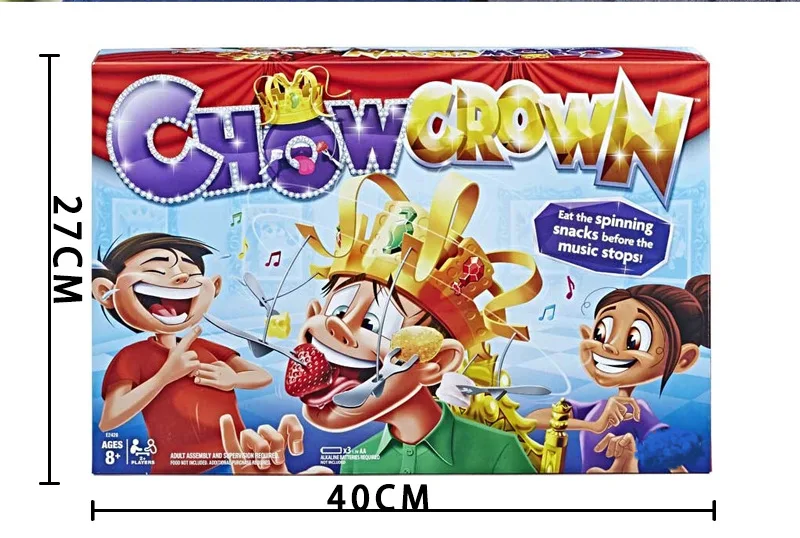 Chow Crown Food Hat Funny Trick Party Bubble Crab Party Prop Game Toy Parent-Child Interaction Games for Kid Party Birthday Gift