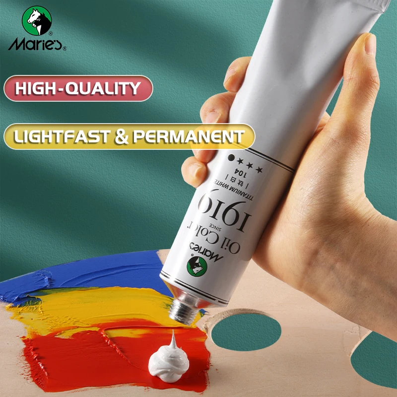 170ml Marie's Oil Paints Premium,Professional All Colors,Oil Pigments for Canvas Painting, Artist Beginner Adult(5.95-oz) Tube
