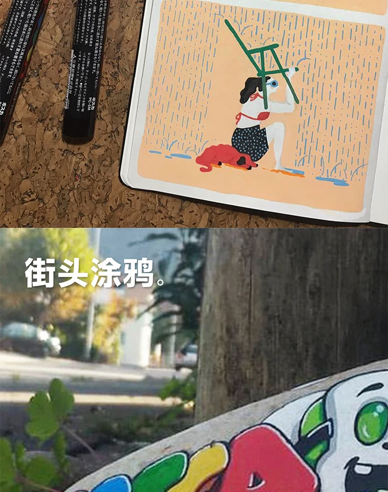 1pcs Uni POSCA Marker Pen Full Colors PC-1M 3M 5M Acrylic Marker Paint plumone On Metal Glass Plastic Ceramic Rock Tire CD Paper
