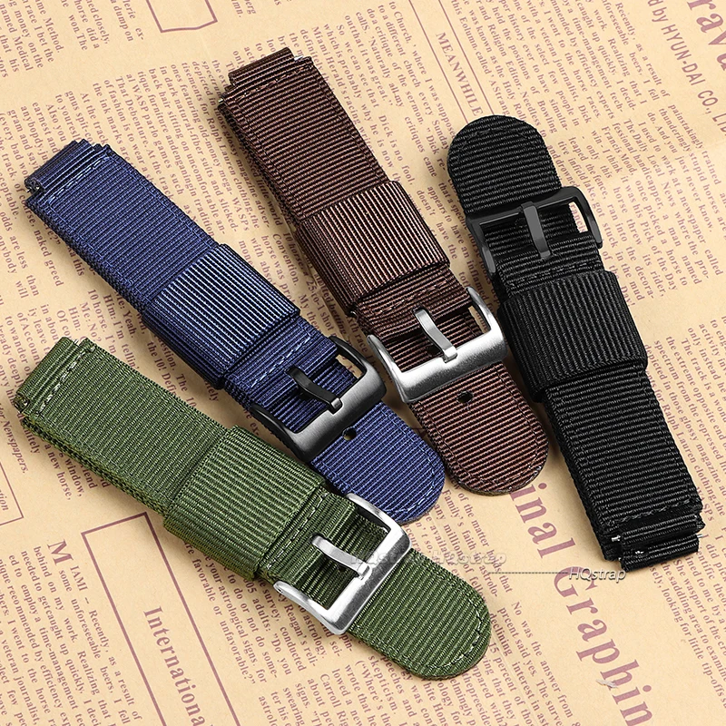 16mm 18mm Nylon Strap for Casio AE-1200 1300 F-108 SGW-300/400/500 W-800H Canvas Watch Band Quick Release Men's Accessories Belt