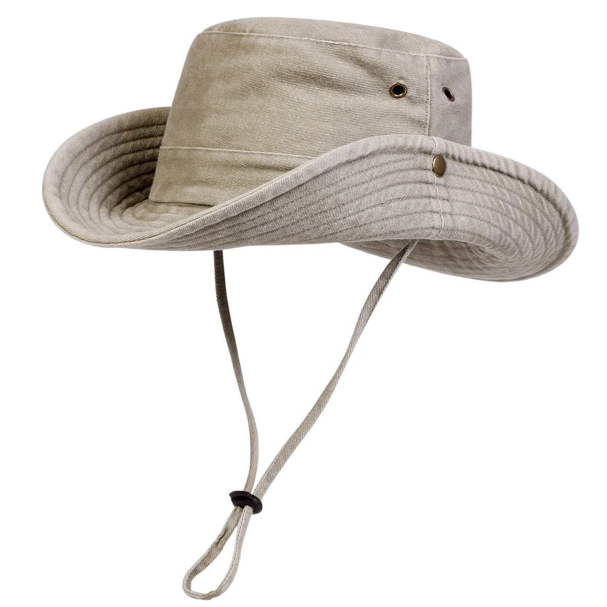 Men Big Eaved Washed Bucket Hats Fishermen Caps Outdoor Casual Cap Men Sunscreen Hat