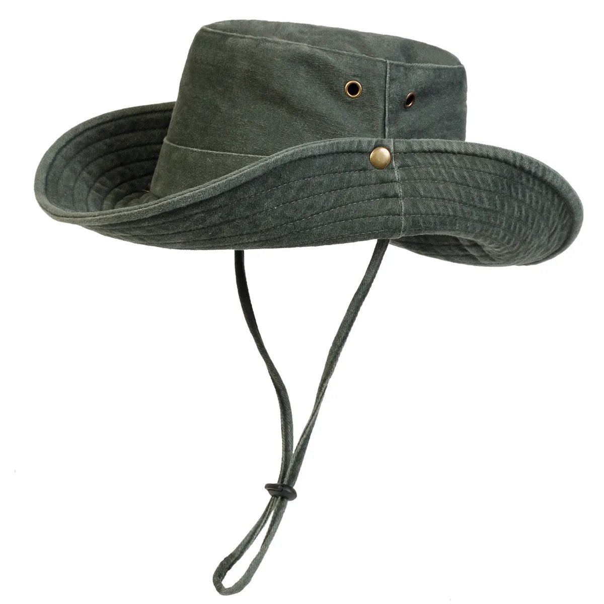 Men Big Eaved Washed Bucket Hats Fishermen Caps Outdoor Casual Cap Men Sunscreen Hat
