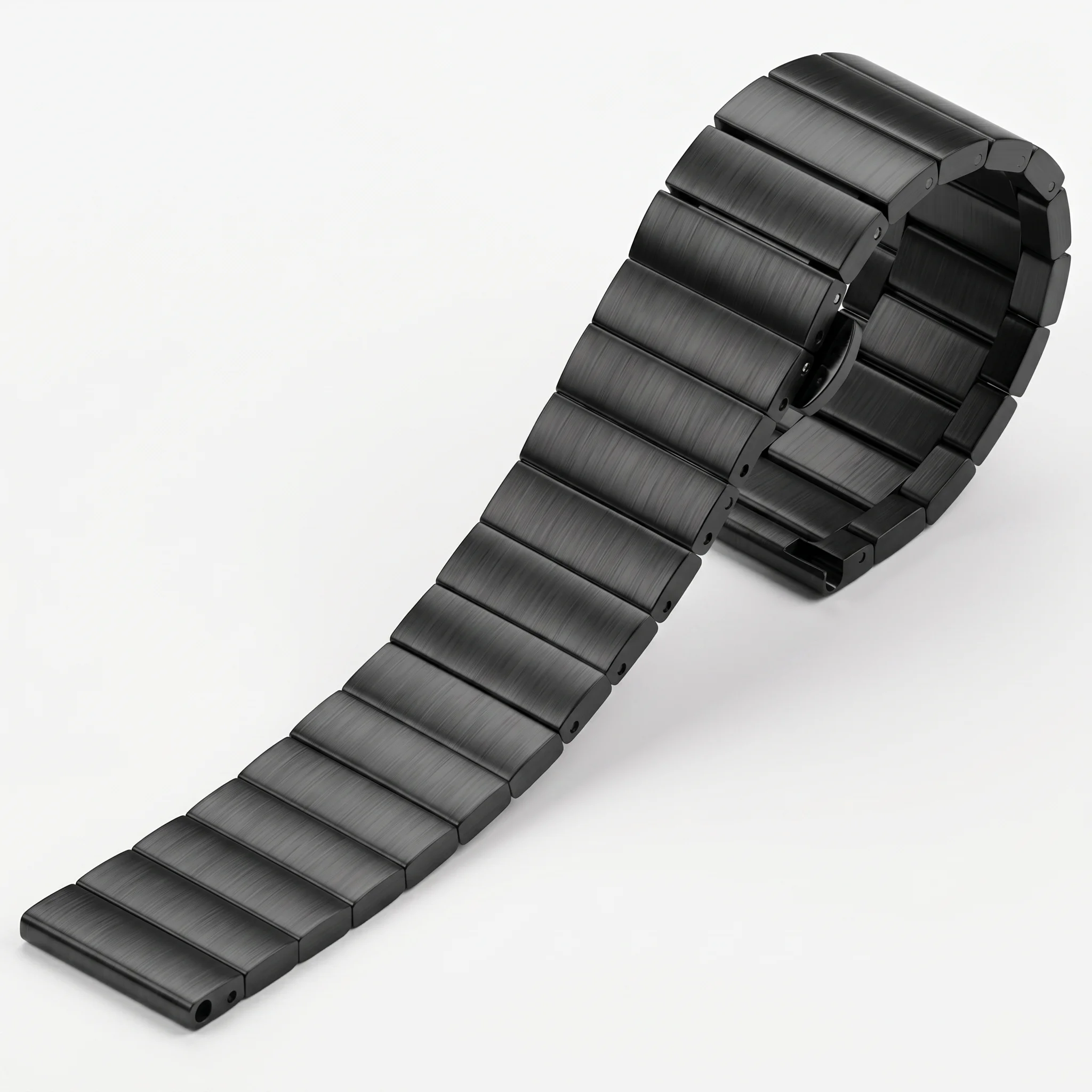 Solid Stainless Steel Watch Band 16mm 18mm 20mm 22mm Quick Release Silver Black Brushed Metal Bracelet Strap