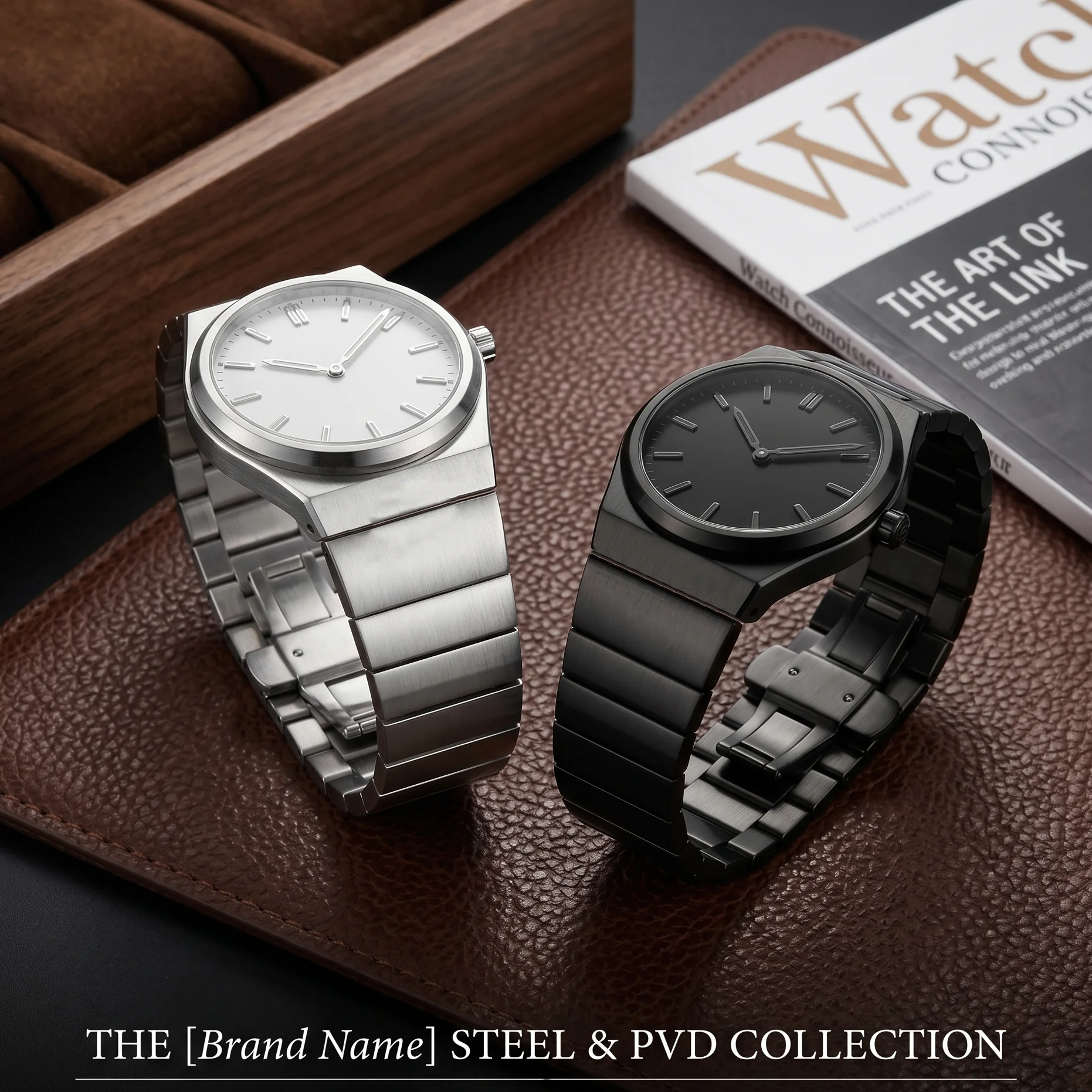 Solid Stainless Steel Watch Band 16mm 18mm 20mm 22mm Quick Release Silver Black Brushed Metal Bracelet Strap