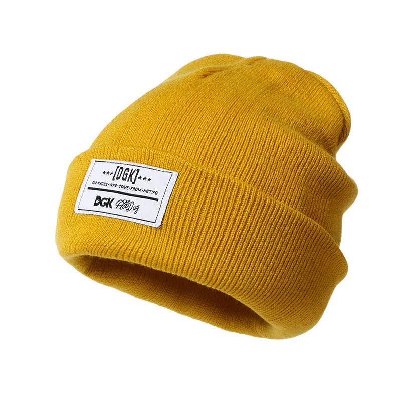 Fashion Autumn Winter Ski Hats Keep Warm Knitted Hat Female Letter Hip-hop Boy Girl Woolen Hat Brand Beanies Hats for Women Man