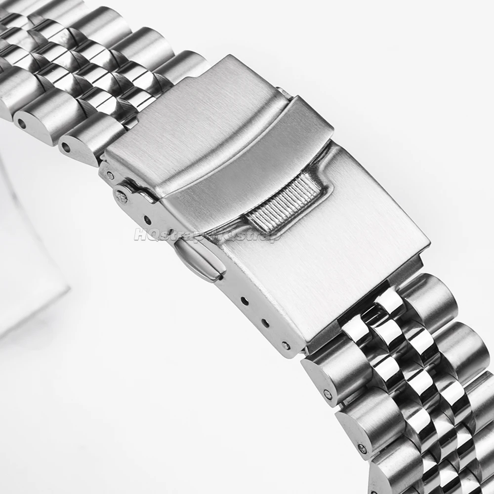 Straight End Stainless Steel Strap for Jubilee SKX007/009 Metal Watch band 18mm 19mm 20mm 21mm 22mm 23mm 24mm Bracelet