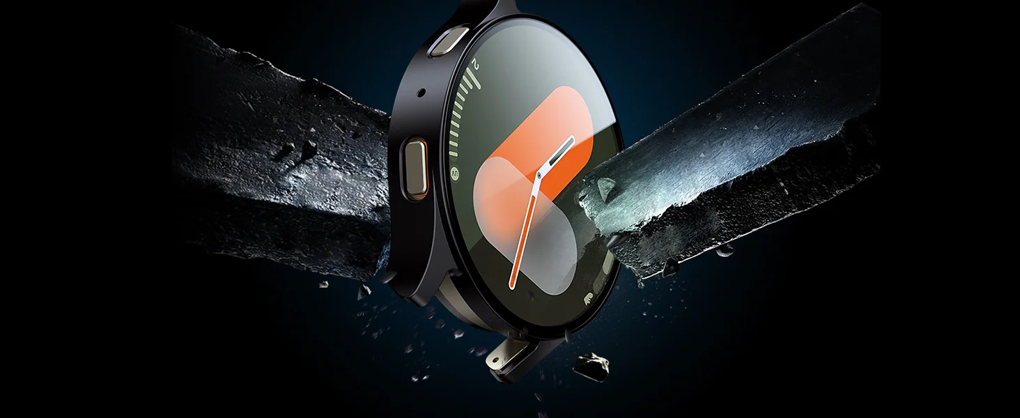 PC Watch Case+Tempered Glass for Samsung Galaxy Watch7/6/5/4 40/44mm Full Bumper Screen Protective Case Galaxy Watch Accessories