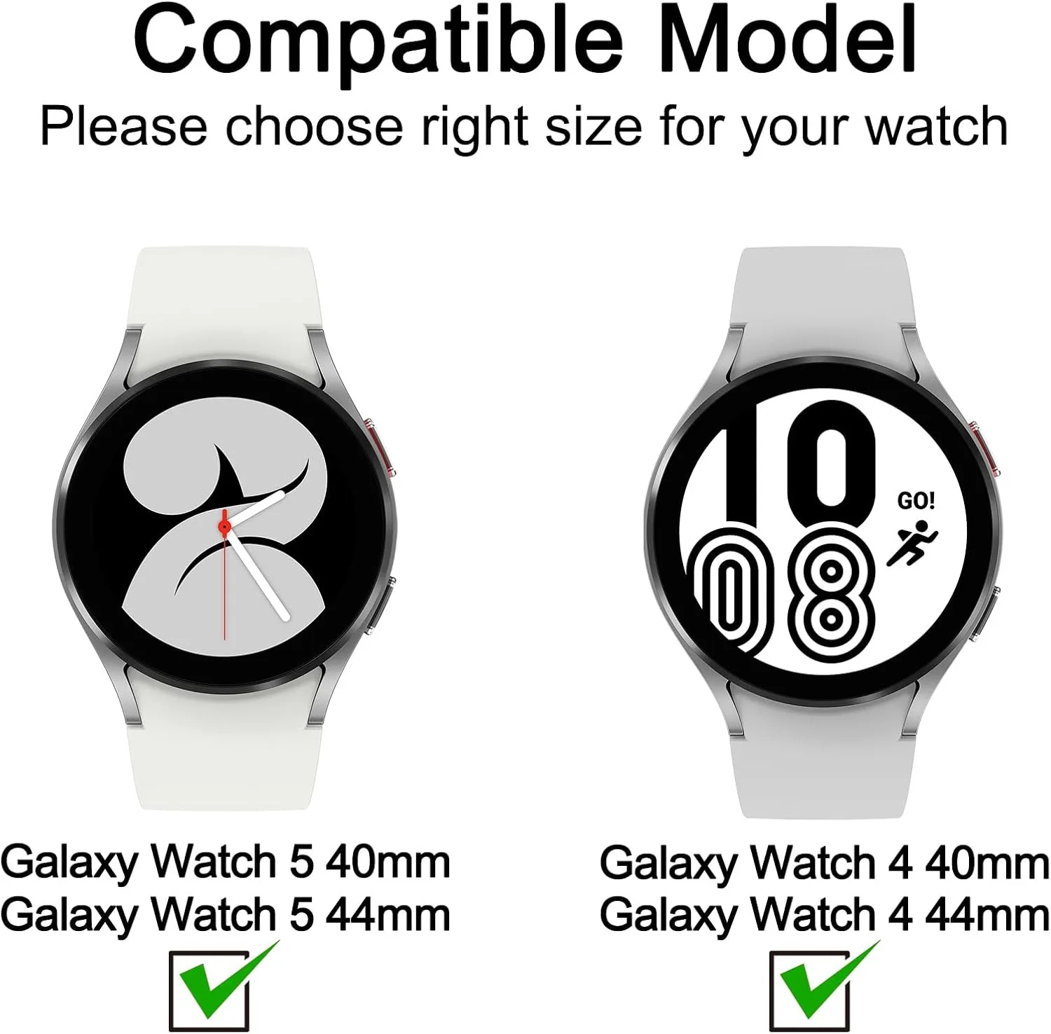 PC Watch Case+Tempered Glass for Samsung Galaxy Watch7/6/5/4 40/44mm Full Bumper Screen Protective Case Galaxy Watch Accessories