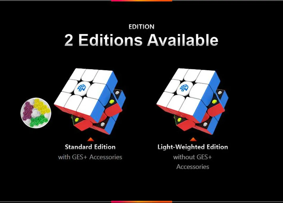 Gan 356 M Magnetic Speed Cube Stickerless 356M 3x3 Speedcube 3x3x3 Professional Magic Cube Gan Magnetic Toys for Children