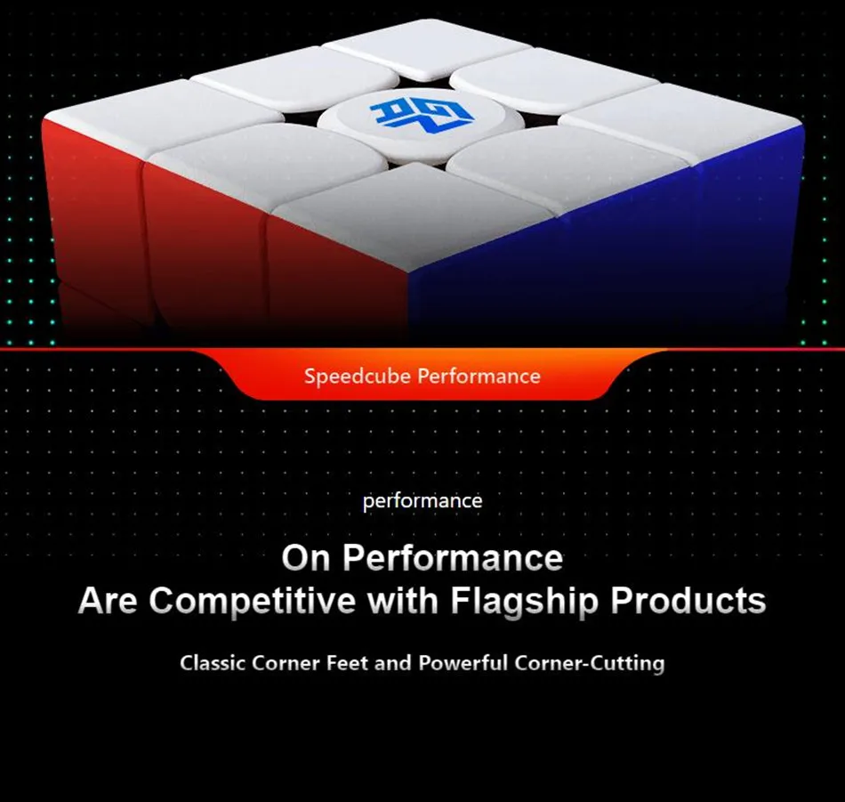 Gan 356 M Magnetic Speed Cube Stickerless 356M 3x3 Speedcube 3x3x3 Professional Magic Cube Gan Magnetic Toys for Children