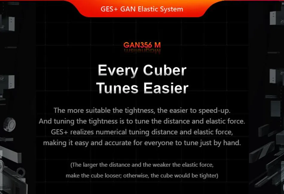 Gan 356 M Magnetic Speed Cube Stickerless 356M 3x3 Speedcube 3x3x3 Professional Magic Cube Gan Magnetic Toys for Children